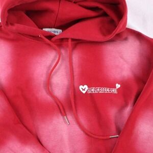 Aelfric Eden Red Tie Dye Graphic Hoodie Men's Oversized Small S